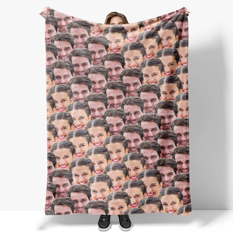 Lofaris Personalized Fun Regular Face Photo Blanket For Gift