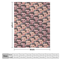 Lofaris Personalized Fun Regular Face Photo Blanket For Gift