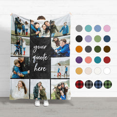 Lofaris Personalized Sherpa Collage Blanket With Photos