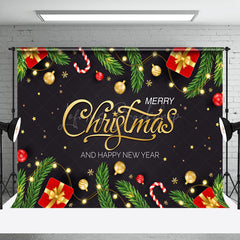 Lofaris Pine Leaves Gifts Merry Christmas New Year Backdrop