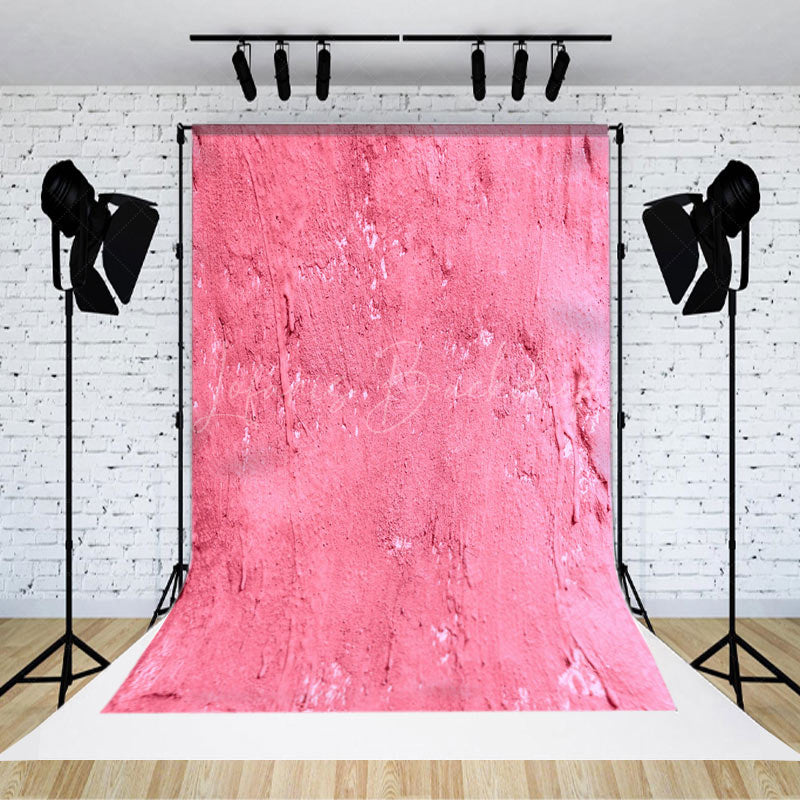 Lofaris Pink Cement Paint Wall Fine Art Photography Backdrop