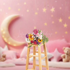 Lofaris Pink Girl Bithday Cake Smash Photography Backdrop