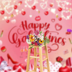 Lofaris Pink Woman Jewelry Lip Happy Galentines Day Backdrop