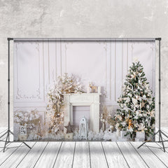 Lofaris Pure Wall Floral Decor Christmas Photo Backdrop