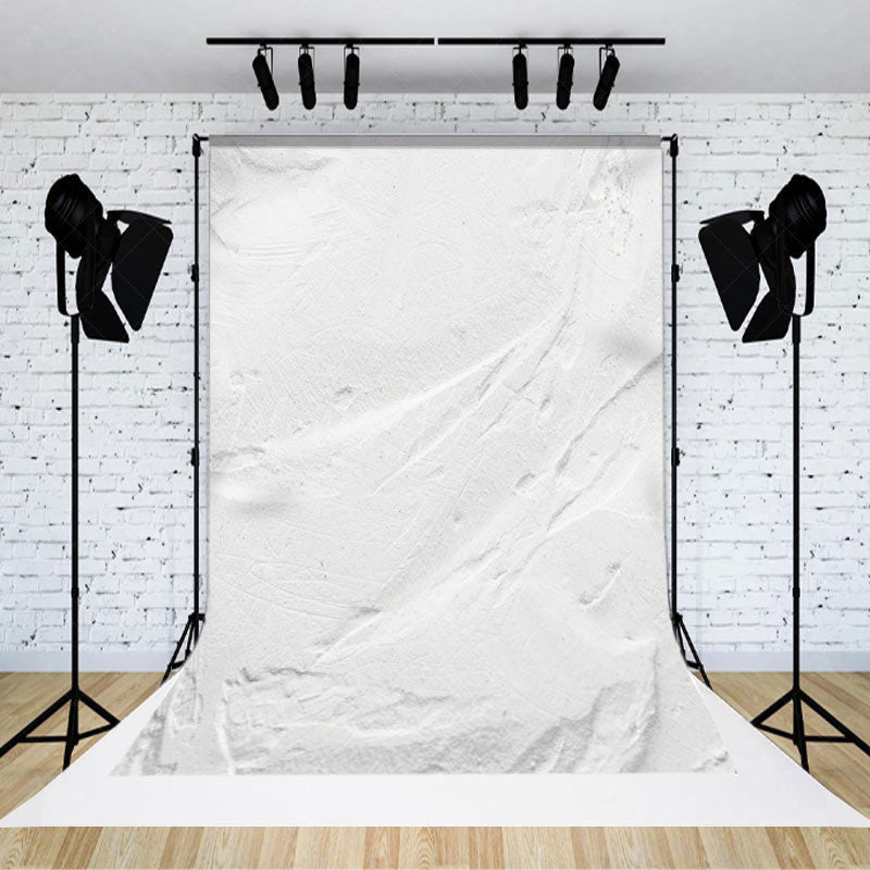 Lofaris Pure White Cement Paint Wall Fine Art Photo Backdrop