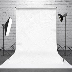 Lofaris Pure White Cement Pattern Fine Art Photo Backdrop