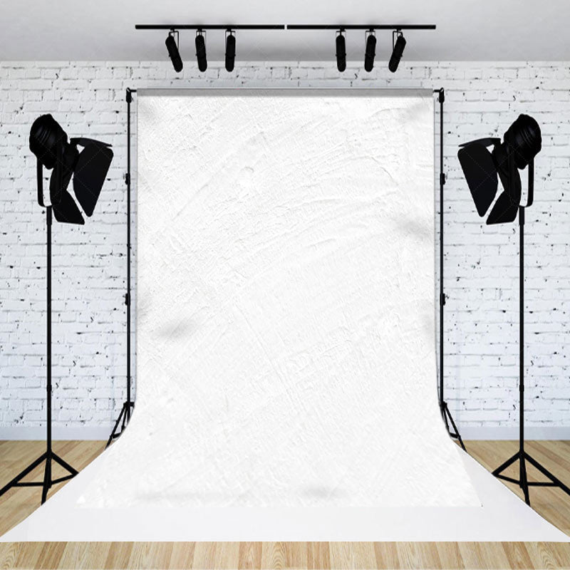 Lofaris Pure White Cement Pattern Fine Art Photo Backdrop