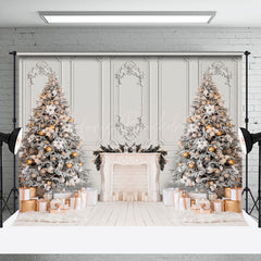 Lofaris Pure White Luxury Wall Xmas Tree Christmas Backdrop