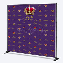 Lofaris Purple Crown Royal Custom Step And Repeat Banner