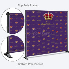 Lofaris Purple Crown Royal Custom Step And Repeat Banner