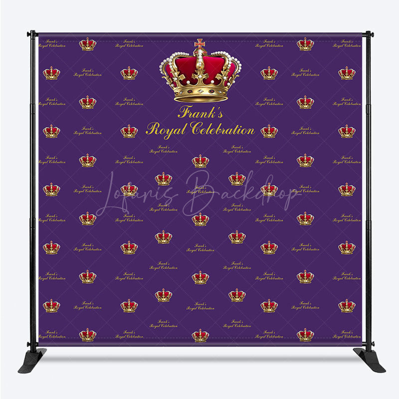 Lofaris Purple Crown Royal Custom Step And Repeat Banner