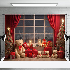 Lofaris Quiet Night Gift Window Celebrate Christmas Backdrop