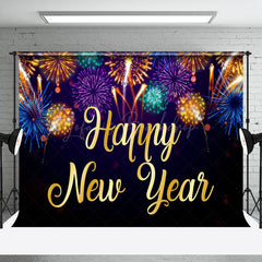 Lofaris Rainbow Color Sparks Celebration New Year Backdrop