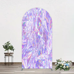 Lofaris Rainbow Purple Sparkle Birthday Party Arch Backdrop