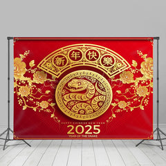 Lofaris Red Floral Festive Chinese New Year Holiday Backdrop