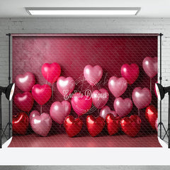 Lofaris Red Romantic Love Balloon Valentines Day Backdrop