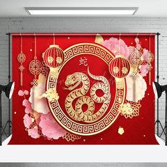 Lofaris Red Snake Chinese New Year Spring Festival Backdrop