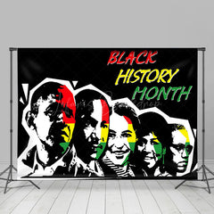 Lofaris Red Yellow Green Hero Black History Month Backdrop