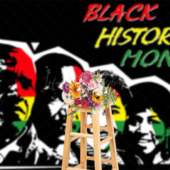 Lofaris Red Yellow Green Hero Black History Month Backdrop