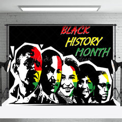 Lofaris Red Yellow Green Hero Black History Month Backdrop