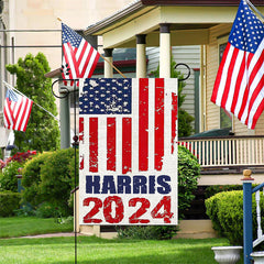 Lofaris Retro Harris 2024 Campaign For President Garden Flag