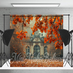 Lofaris Retro House Maple Forest Car Autumn Room Set Backdrop