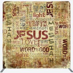 Lofaris Retro Parchment Jesus Christ Pillow Case Backdrop