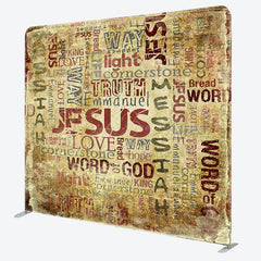 Lofaris Retro Parchment Jesus Christ Pillow Case Backdrop