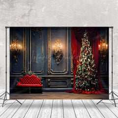 Lofaris Retro Royal Wall Candlestick Sofa Christmas Backdrop