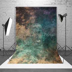 Lofaris Retro Turquoise Brown Purple Texture Photo Backdrop