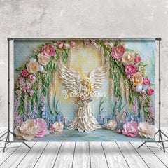 Lofaris Retro Wall Butterfly Flower Fairy Photo Backdrop