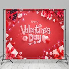 Lofaris Romantic Red Love Valentines Vibe Room Set Backdrop