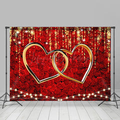 Lofaris Romantic Rose Bear Valentines Day Room Set Backdrop