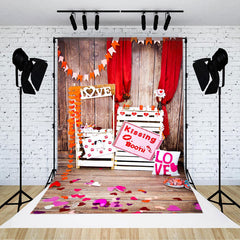 Lofaris Romantic Valentines Day Decor Heart Shaped Backdrop