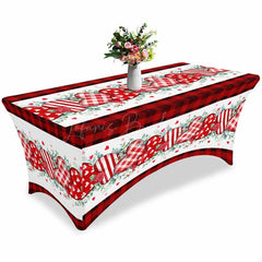 Lofaris Romantic Valentines Day Holiday Stretch Table Cover