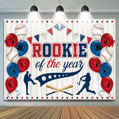 Lofaris Rookie Of The Year Baseball Party Backdrop