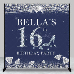 Lofaris Royal Blue Diamonds Custom 16th Birthday Backdrop