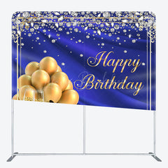 Lofaris Royal Blue Diamonds High Heels Birthday Backdrop