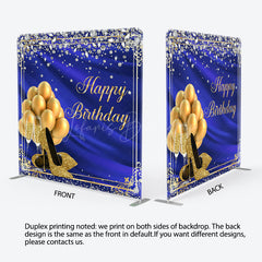 Lofaris Royal Blue Diamonds High Heels Birthday Backdrop