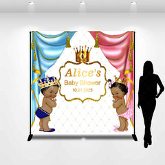 Lofaris Royal Prince Princess Custom Baby Shower Backdrop