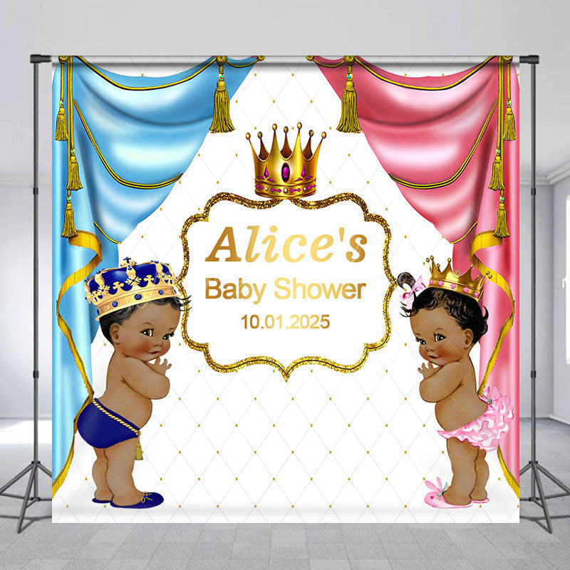 Lofaris Royal Prince Princess Custom Baby Shower Backdrop