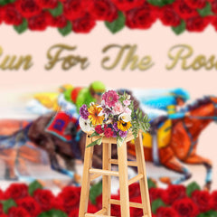 Lofaris Run For The Roses Happy Kentucky Derby Backdrop