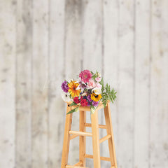 Lofaris Rustic Gray And White Wooden Wall Texture Backdrop