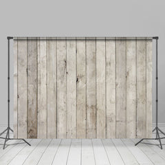 Lofaris Rustic Natural Gray Wooden Wall Panel Gaps Backdrop