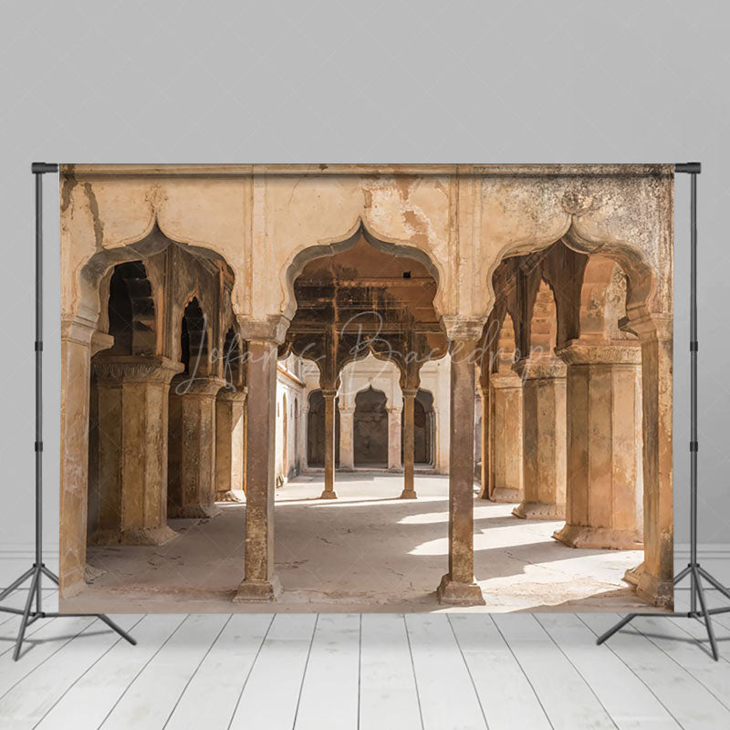 Lofaris Rustic Palace Arches Vintage Style Photography Backdrop