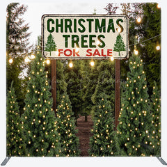 Lofaris Sale Christmas Trees Pillow Case Backdrop