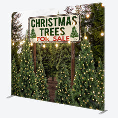 Lofaris Sale Christmas Trees Pillow Case Backdrop