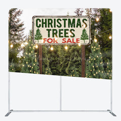 Lofaris Sale Christmas Trees Pillow Case Backdrop