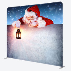 Lofaris Santa Claus Christmas Snowflake Pillow Case Backdrop