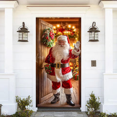 Lofaris Santa Claus Welcome Warm Merry Christmas Door Cover